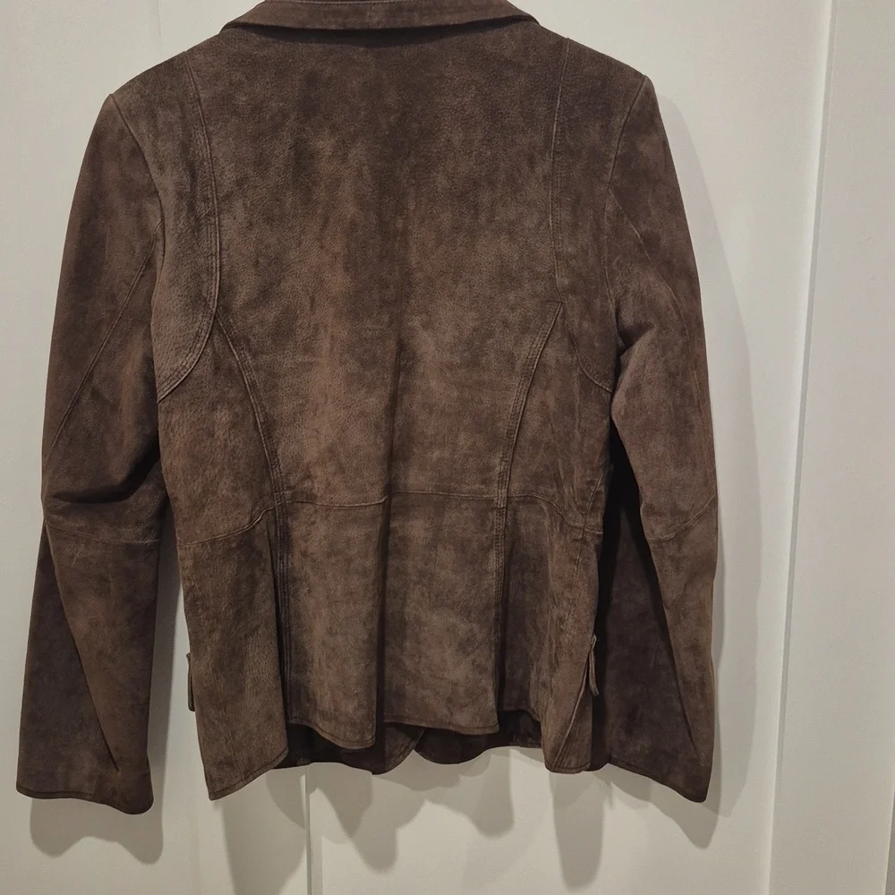 Vintage Cherokee Brown Leather Women's Blazer - Picture 5 of 9